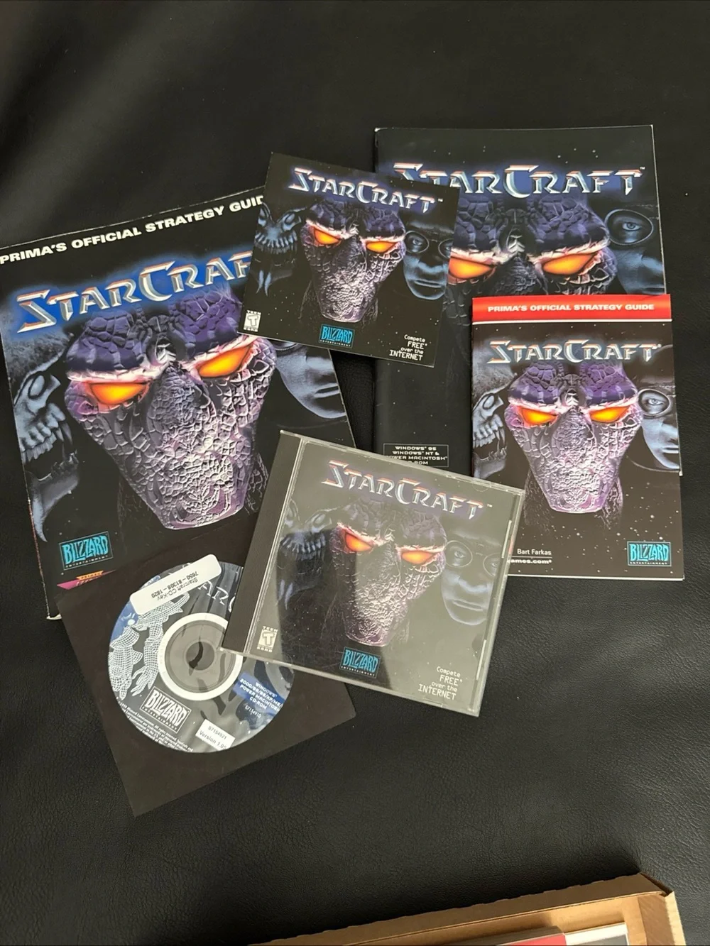 StarCraft Battle Chest (PC, 1999) Blizzard Big Box With Strategy Guide Book